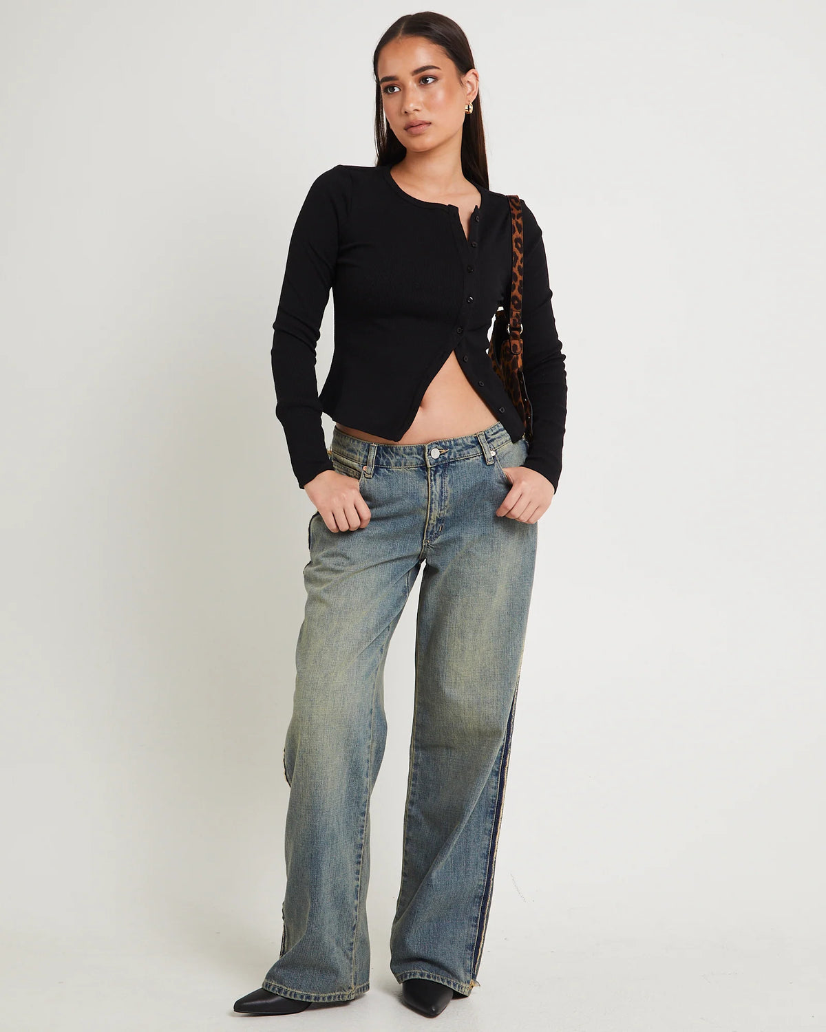 99 Low Baggy Denim Jeans Raw Roxie