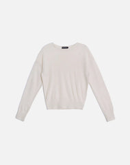 Dorina Long Sleeve Top in Knit Ecru