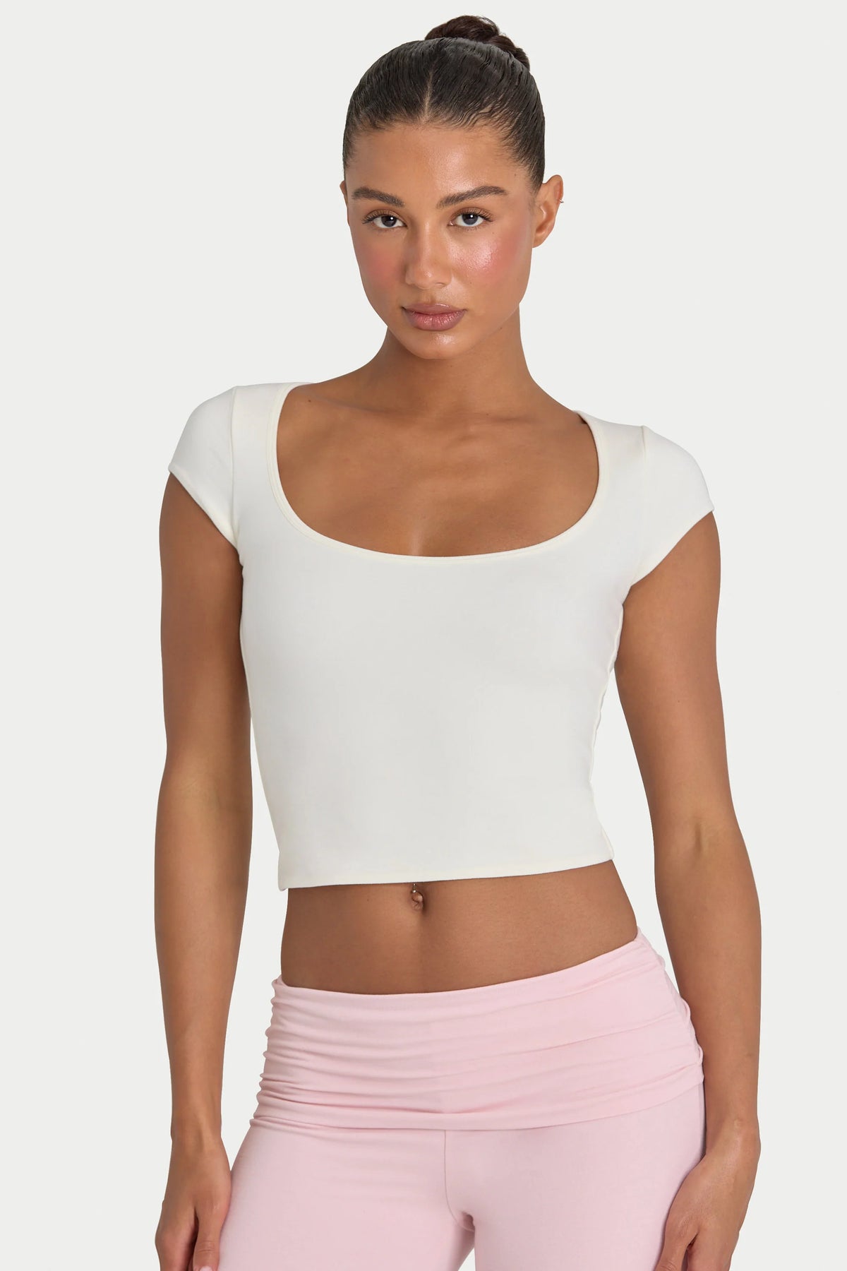 ButterCloud™ Crop Top in Coconut