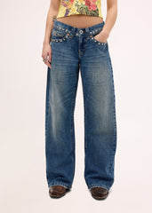 BDG Kayla Studded Low-Rise Jeans