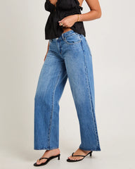 Low Farrah Baggy Denim Jeans Blue River