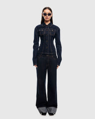 Top Model Cuffed Denim Jeans