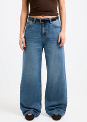 Alexa Mid Rise Relaxed Denim Jeans