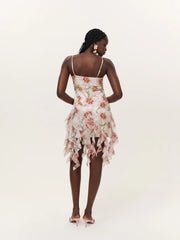 Sunrise Lily Beaded Mini Dress