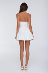 The Perfect Fit Strapless Mini Dress White