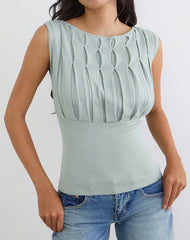 Tapasya Top in Shimmer Lurex Mint Green