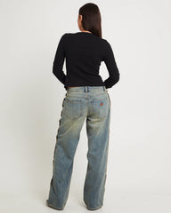 99 Low Baggy Denim Jeans Raw Roxie