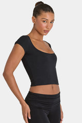 ButterCloud™ Crop Top in Black