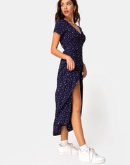 Sanrin Midi Dress in Starstruck Navy