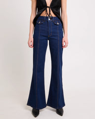Eastcoast Flare Denim Jeans Celeste Riley Blue