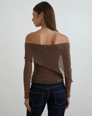 Haze Asymmetric Top in Mesh Brown