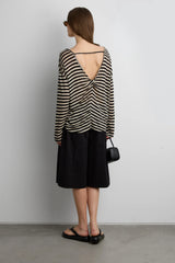 OVERSIZED STRIPED LONG SLEEVE TOP