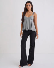 Sable Floaty Cami Top in Jersey Grey