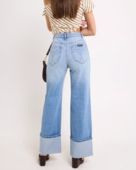 Sailor Denim Jeans Long Brad Blue Cuff