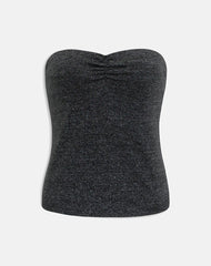 Kolisa Ruched Bust Top in Black