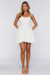 Salt And Sunlight Embroidered Mini Dress White