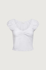 CAP SLEEVE CROPPED TOP