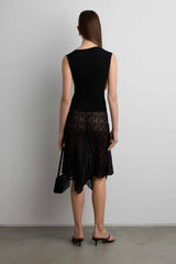 SIDE GATHER SLEEVELESS TOP