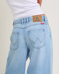 Mid Stevie Relaxed Denim Jeans Set Time Blue