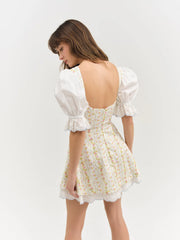 Brigitta Floral Short Sleeve Mini Dress