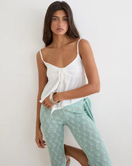 Awilix Top in Crinkle Off White