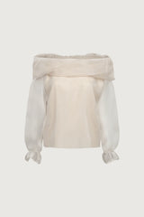 SHEER OFF THE SHOULDER TOP