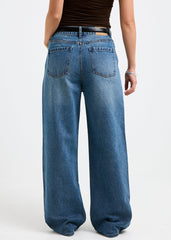 Alexa Mid Rise Relaxed Denim Jeans